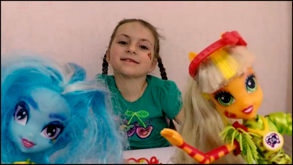 Видеоклип Распаковка Куклы Hasbro My Little Pony Equestria Girls Эплджек
