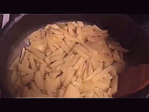 ПП - жареная  картошка на ужин с квашеной капустой 