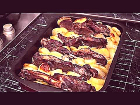 Баранина с картошкой и луком запеченная в духовке рецепт сочной и мягкой баранины 