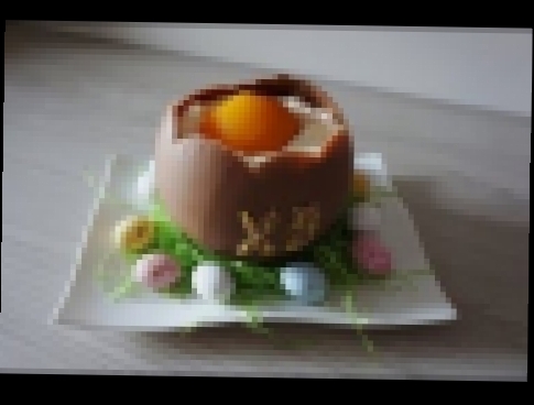 Шоколадное яйцо с творожно-сливочным муссом.Идеи к Пасхе  Chocolate egg 