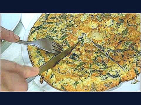 Омлет на Сковороде Сыр Спаржа Яйца  Фриттата Итальянский Рецепт 