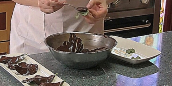 Как приготовить шоколадные листики 