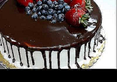 Украшение тортов | Как украсить шоколадный торт на день рождения фруктами 