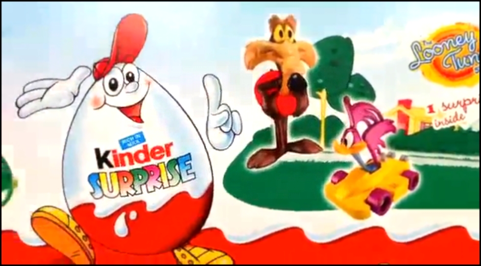 Видеоклип 12 Киндер Сюрприз Яиц Веселые Мелодии Игрушки 12 Kinder Surprise Eggs Looney Tunes Toys