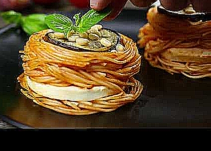 Как приготовить запеканку из спагетти с баклажанами | Простой рецепт 