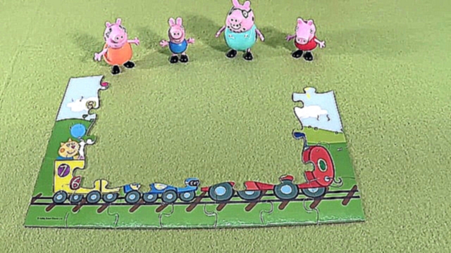 Видеоклип Свинка Пеппа играет в пазлы - Peppa Pig