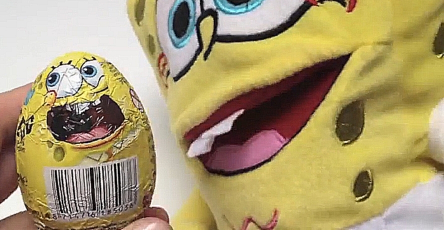 Видеоклип 4 Киндер Сюрприз Открываем Игрушки СпанчБоБ 4 SpongeBob Kinder Surprise Chocolate Eggs Unboxing
