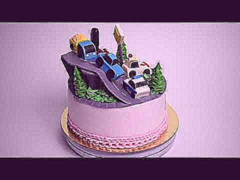 Торт с машинками для мальчика 