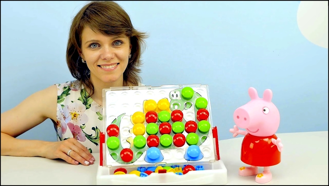 Свинка Пеппа и Цветная Мозаика Развивающее видео для детей Играем и Учим Цвета Peppa Pig 