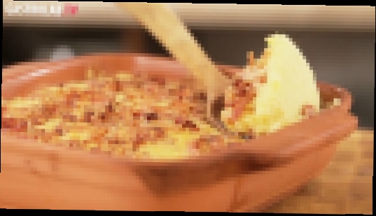 Картофельное пюре с беконом и сыром чеддер 