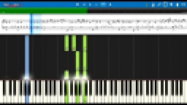 Видеоклип Григорий Лепс - Рюмка водки на столе на пианино (piano cover) [Synthesia] by 11ans11