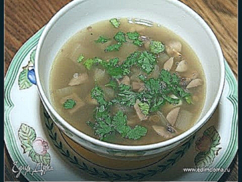 Юлия Высоцкая — Суп из чечевицы с грибами 