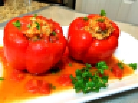 Фаршированный Перец БОГАТЫРСКИЙ  Просто и Вкусно!  Stuffed pepper with meat and vegetables 